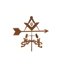 Masons Weathervane with Four Sided Mount