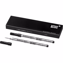MONTBLANC Rollerball Refill, Fine, 2X1, Mystery Black (105162)