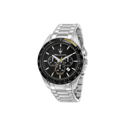 Maserati R8873612042- Traguardo Chronograph Black Dial Stainless Steel Quartz 100M Men Watch, White