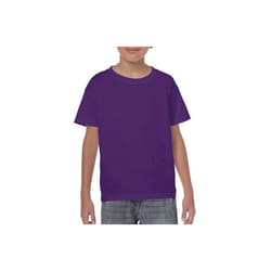 DDI 2337700 Heavy Cotton Youth T-shirt - Purple - Medium Case of 12