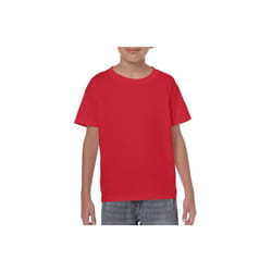 DDI 2337703 Heavy Cotton Youth T-shirt - Red - Large Case of 12