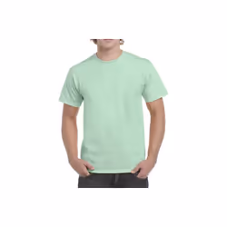 DDI 2337595 Gildan Heavy Cotton Men&apos;s T-Shirt - Mint Green  Medium Case of 12