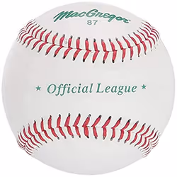 MacGregor 87 Official Split Baseball Leather (One Dozen) White Pear