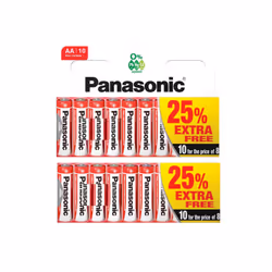10x AAA Genuine PANASONIC Zinc Carbon Batteries -  LR03 1.5V MN2400