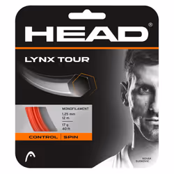 HEAD Lynx Tour Tennis String (16g-1.30mm Orange)