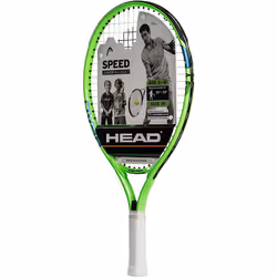 HEAD Speed Kids Tennis Racquet - Beginners Pre-Strung Head Light Balance Jr Racket - 19 Inch  Green