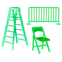 Set of 5 Glow in The Dark Wrestling Props Accessories for Wrestling Action Figures
