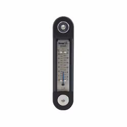 Buyers Products LDR02A Black and Silver Oil Level Gauge with Thermomet