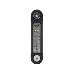 Buyers Products LDR02A Black and Silver Oil Level Gauge with Thermomet