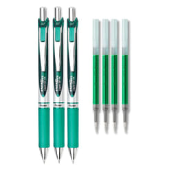 Pentel EnerGel Deluxe RTX Liquid Gel Ink Pen Set Kit  Pack of 3 with 4