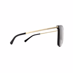 Michael Kors Sunglasses Zermatt 2079U 333273 Shiny Black & Metallic Gold Brown