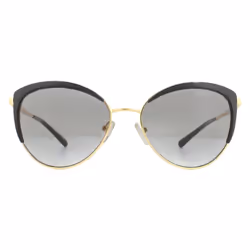 Michael Kors Sunglasses Biscayne MK1046 110011 Light Gold Black Grey Gradient