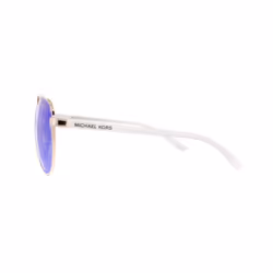 Michael Kors Sunglasses Hvar 5007 104525 Rose Gold White Blue Mirror
