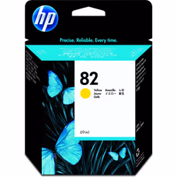 HP 82 69-ml Yellow DesignJet Ink Cartridge, High (XL) Yield, Yellow, Dye-based ink, 69 ml, 1 pc(s)