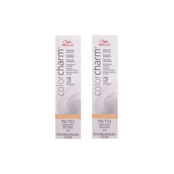 7N Medium Natural Blonde Wella Color Charm Permanent Gel - 7N - Pack of 2