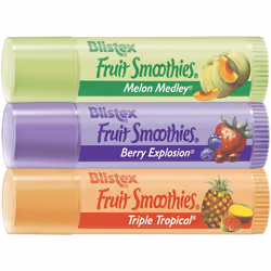 Blistex Fruit Smoothies Lip Moisturizers 3 Sticks 0.10 oz each