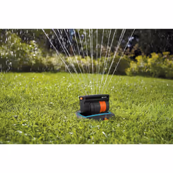 Gardena Sprinkler System Complete Set with Sversive Quadrangers OS 140: Irrigation System for Square and Rectangular Surfaces up to Max 140 mÂ²