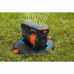 Gardena Sprinkler System Complete Set with Sversive Quadrangers OS 140: Irrigation System for Square and Rectangular Surfaces up to Max 140 mÂ²