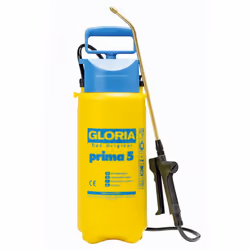 GLORIA Prima 5, Hand garden sprayer, 7 L, 5 L, Blue, Yellow, Plastic, Brass