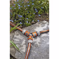 GARDENA branch set for 13 mm (1/2") - and 15 mm (5/8") - water hoses: Waterproof drop connector for easy division water (18287-20)