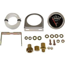 Dorman 7-153 Oil Pressure Gauge Kit Universal Fit  Chrome  Black