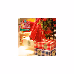300PCS Christmas Tag Stickers, 2 * 3 Inch Christmas Labels, Christmas Tags in 6 Designs, Kraft Paper Christmas Stickers, Christmas Decorative Stickers