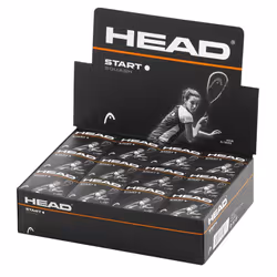 Head Start Squash Balls - Single White Dot - Box of 12 -  -