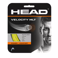 HEAD Velocity MLT Tennis String (17  Yellow)