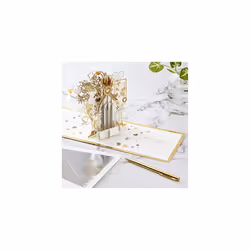 Signature Paper Wonder Pop Up Anniversary Card (Pop The Champagne), 12.7 x 18.26 x 0.33 cm