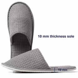 COZYAREA SPA Slippers  6/12 Pairs Disposable Slippers for Guests  Soft Hotel Slippers Polar Fleece  Washable Reusable House Slippers Unisex for Weddin