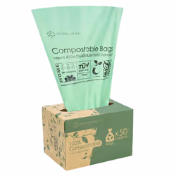 C Crystal Lemon 50 Counts Compostable Trash Bags  6 Gallon Heavy Duty