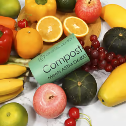 C Crystal Lemon 50 Counts Compostable Trash Bags  6 Gallon Heavy Duty