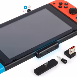 GuliKit Route Air Pro Bluetooth Audio Adapter Transmitter Compatible with Switch, Switch Lite, PS5, PS4, PC, AirPods Bluetoot ...