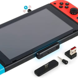 GuliKit Route Air Pro Bluetooth Audio Adapter Transmitter Compatible with Switch, Switch Lite, PS5, PS4, PC, AirPods Bluetooth Headphones Earphones
