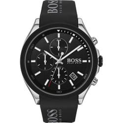 Hugo Boss 1513716 Velocity Men's Watch Chronograph Black Silicone Strap - Black