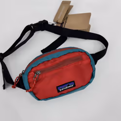 Patagonia Mini Bag Messenger Hip Pack Men Women Outdoor Waist Shoulder Crossbody - Red