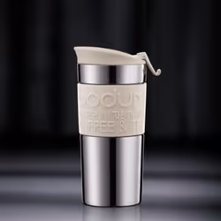 BODUM Travel French Press Coffee Maker, Vacuum, Small, 0.35 L - Off-White - Additional view 5