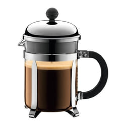 Bodum Chambord Black, Stainless steel, Transparent