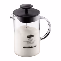 Bodum 1446-01, Black, Transparent, Glass, 0.25 L, Cold, 156 mm, 100 mm
