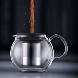 Bodum Assam tea maker 1.5 L Chrome, Transparent
