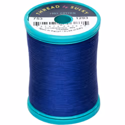 Sulky Cotton and Steel 50wt 660 yds Thread  Deep Nassau Blue
