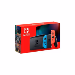 Nintendo Switch Console Extended Battery with Neon Blue and Red Joy Con Enhanced Battery Life for Extended Gaming Sessions
