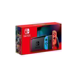 Nintendo Switch Console Extended Battery with Neon Blue and Red Joy Con Enhanced Battery Life for Extended Gaming Sessions
