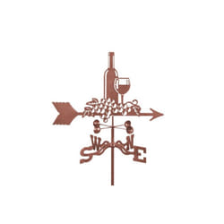 Wine & Grapes Weathervane with Deck Mount