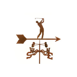 Male Golfer Weathervane with Deck Mount