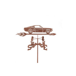 Mustang Car Weathervane with Four Sided Mount