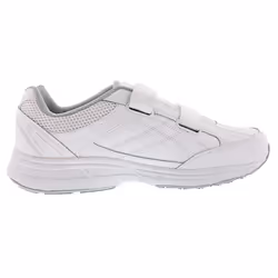 Dr. Scholl's - Men's Brisk Light Weight Dual Strap Sneaker  Wide Width (9 Wide  White Grey)
