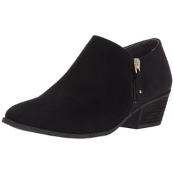 Dr Scholls Shoes womens Brief -Ankle Ankle Boot  Black Microfiber Sued