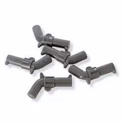 New 5 Lego Gray Hand Guns- Minifig Revolver Pistol Weapon- Indiana Jon