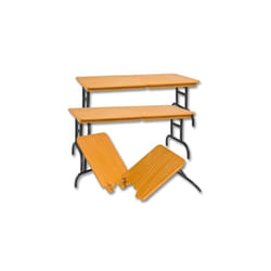 Set of 3 Brown Breakable Tables for Wrestling Action Figures